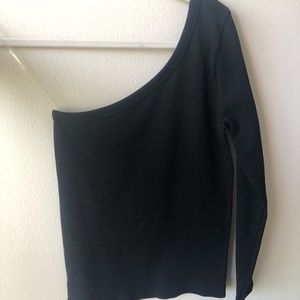 One Shoulder Long Sleeve